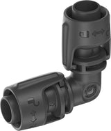 Gardena mikrodroppbevattningssystem L-stycke 13 mm (1/2"): Rörkoppling för vändning av 13 mm tillförselrör, verktygsfri montering, återanvändbar (13202-20)