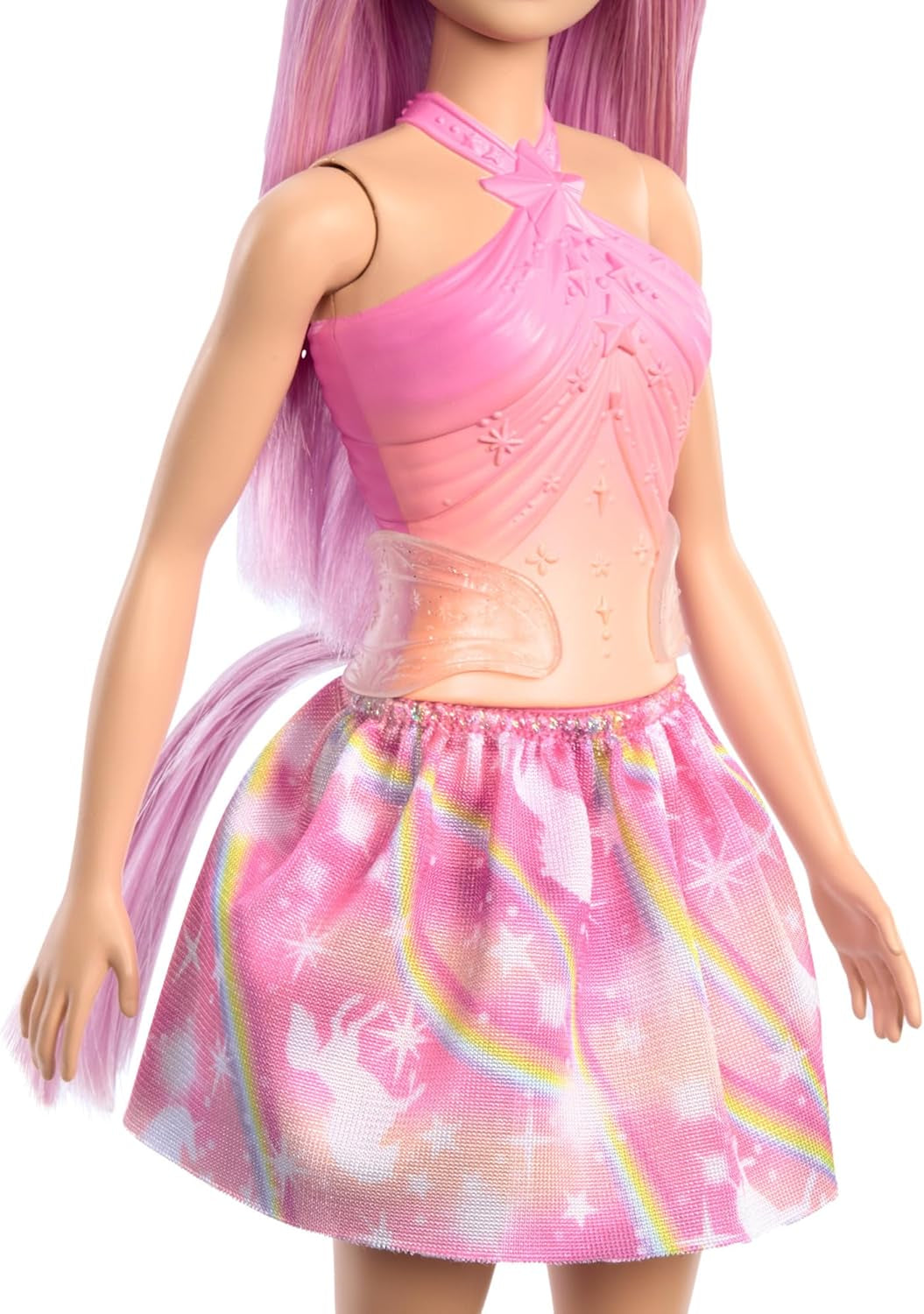 Barbie Unicorn Dolls med färgglatt fantasihår, färggradientkläder och fantasiaccessoarer runt enhörningstemat, HRR13 Naty Shop Dolls