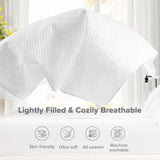 Comfort Spaces Kienna Quilt Set Luxury Double Stitch Sommarfilt Lättvikt Mjuk Helårssängkläder Matchande örngott Vit King Size filt (264,2 X 228,6 Cm) Naty Shop Täcken & täcken
