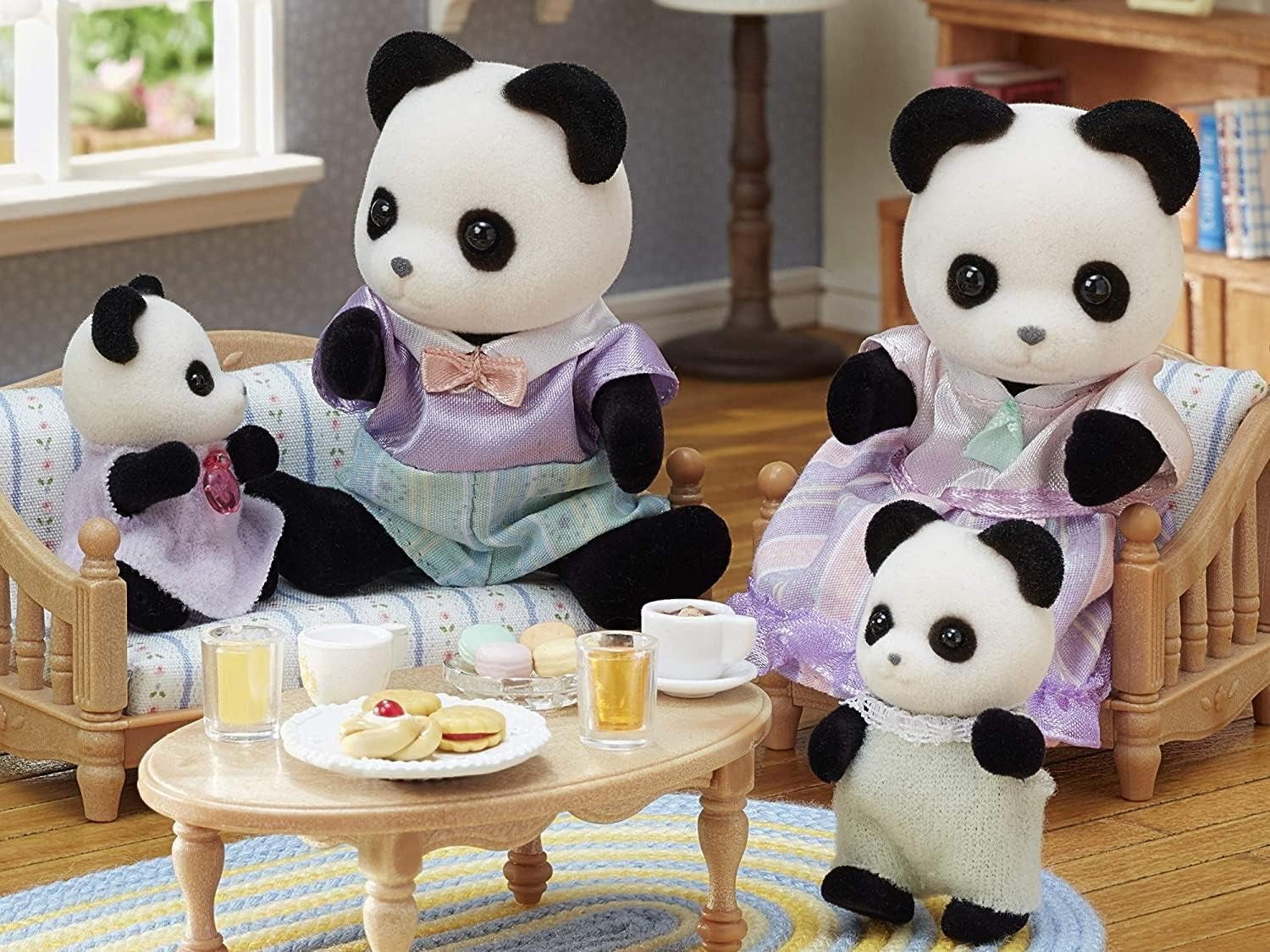 Sylvanian Families L5529 Panda Family - Dockhusfigurer