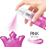 Ätbart glitterspray - 22G ätbart glitter, ätbart glitterpulver för drycker, tårtdekorationer, macarons - matfärgning glitterpulver, ätbart glitter för cocktails, muffins (rosa)