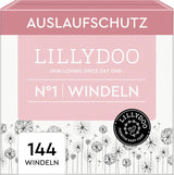 LILLYDOO Babyblöjor Hudvänliga - Storlek 3 (6-10 kg), 29 delar, tillförlitligt läckskydd, mjuk, parfymfri och lotionfri för känslig hud, dermatologiskt testad