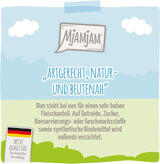MjAMjAM - Premium våt kattfoder - Mör anka och fjäderfä med läckra morötter, 1 förpackning (1 x 400 g), spannmålsfri med extra kött