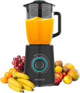 Cecotec Standmixer Power Black Titanium 2200MAX Smooth, 2200 W Maximale Leistung, 6 Klingen Aus Edelstahl, Ice-Crush-Funktion, Turbo- Och Smoothie-Funktion, Autoclean-Funktion Kök Naty Shop Schwarz 2300 W | 1,5 L