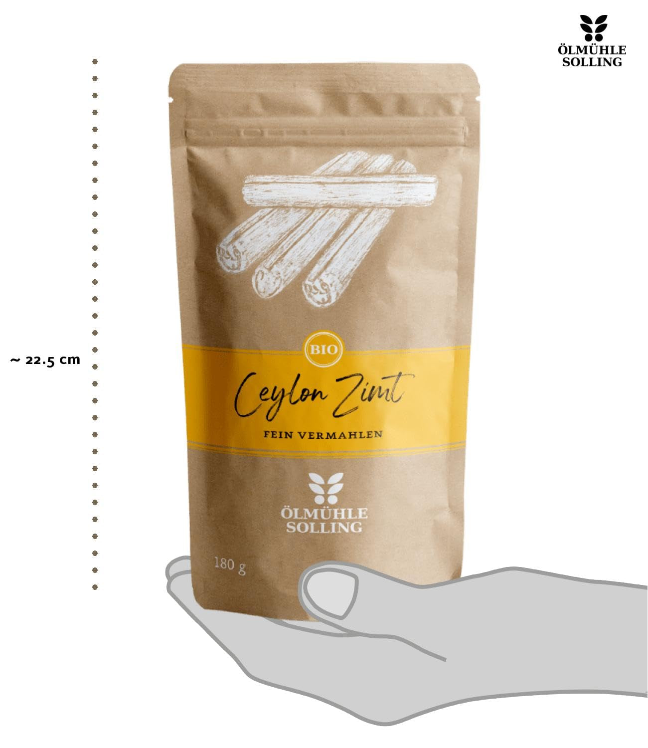 - BIO Ceylon Zimt | Ceylon Zimtpulver aus kontrolliert biologiska anbau | Zimtpulver fein vermahlen aus ganzen Zimtstangen. Perfekt för Müsli, Milchreis, Gebäck uvm. | Innehåll: 180 g