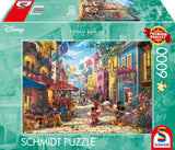 Schmidt Spiele 57397 Thomas Kinkade Disney Musse och Minnie i Mexiko 6000 pusselbitar Naty Shop Standardtitel