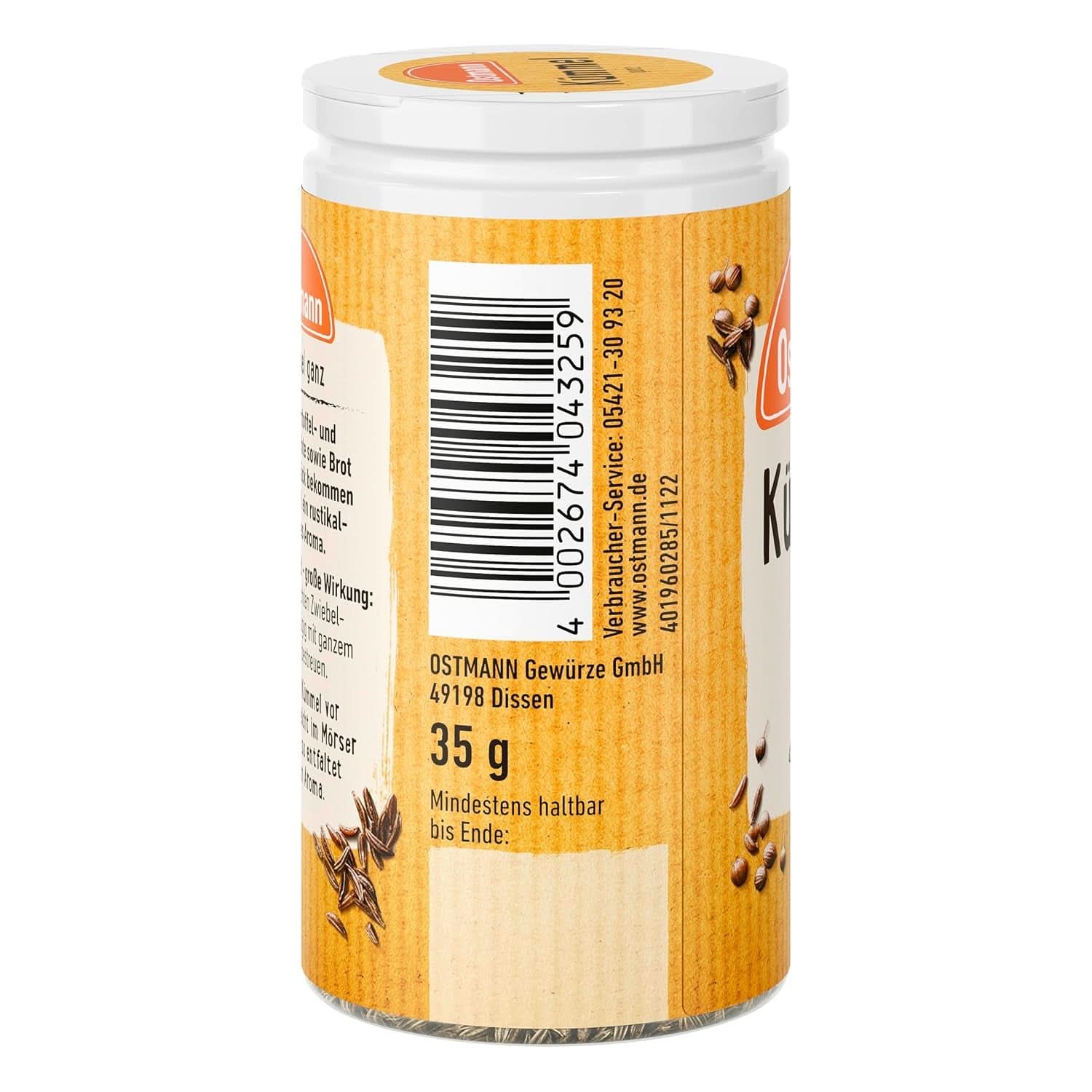 Ostmann - Hel spiskummin, 35 gram Condimente Naty Shop