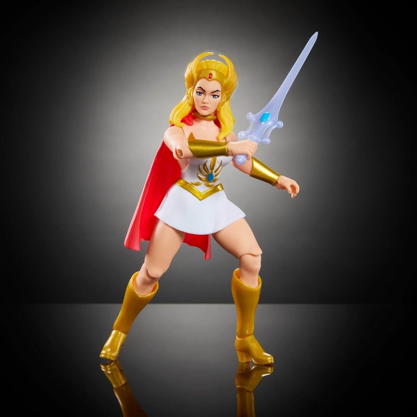 Universums mästare Ursprung She-Ra Tecknad actionfigur Ca 14 cm lång 1980-tals TV-hjältinna Princess of Power Detaljerad design och tillbehör JBM76 Actionfigurer Naty Shop