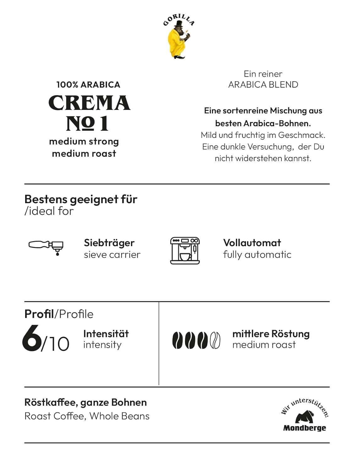 Joerges dark_roast, Espressokrädde nr 1,1 kg