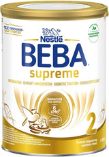 BEBA SUPREME 2 Tillskottsmjölk efter 6 månader, endast laktos, palmoljefri, förpackning om 6 (6 x 800 g) Naty Shop