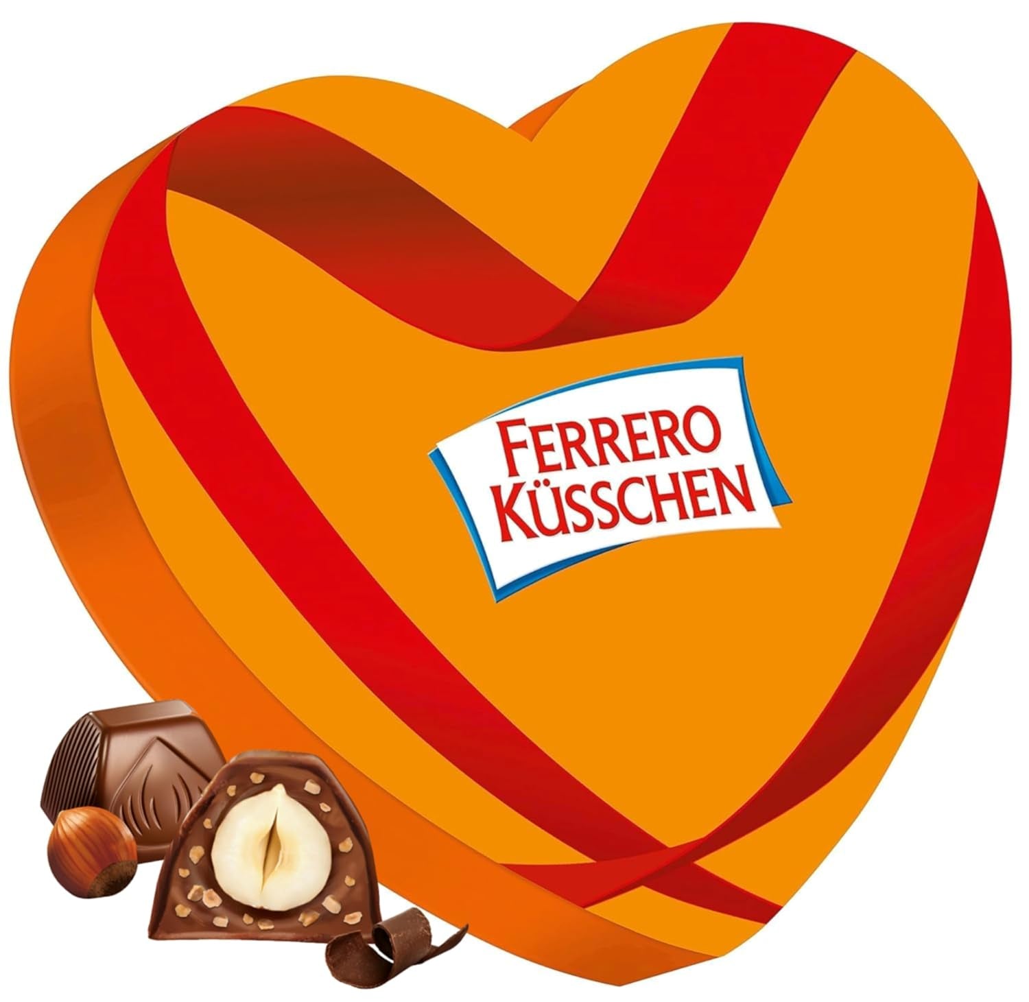 Ferrero Mon Chéri Heart - Alla hjärtans dag chokladpresent till honom och henne - knaprig choklad, fruktig likör och smaksatta körsbär - till alla hjärtans dag, mors dag och påsk - 1 förpackning 147g