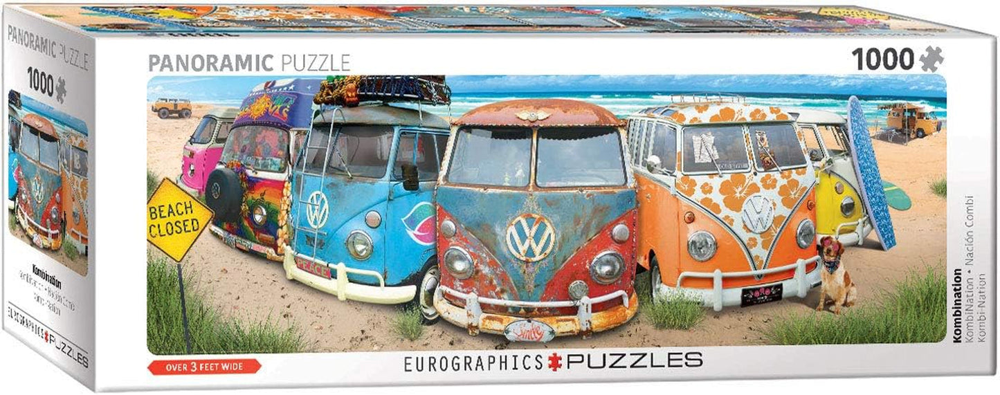 VW Bus - Kombination (pussel): Panorama pussel, 1000 Puzzle Naty Shop Standardtitel