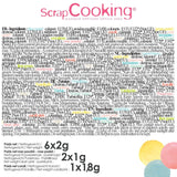 Scrapcooking - Set med 9 pastellfärger - blå, gul, korall, rosa, turkos, limegrön, vit, vattengrön, pulverrosa - Ätbart färgpulver för kakor, muffins, macarons - 4272