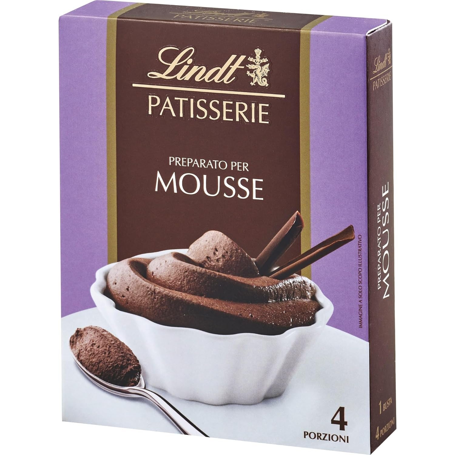 Lindt Schokolade - PATISSERIE Mousse Au Chocolat | 6 X 110 G | Backmischung Für 4 Portionen Fluffige Mousse Al Cioccolato Aus Finester Schokolade | Konditori | Backmix | Schokoladengeschenk Mix för bakning och matlagning Naty Shop Standardtitel