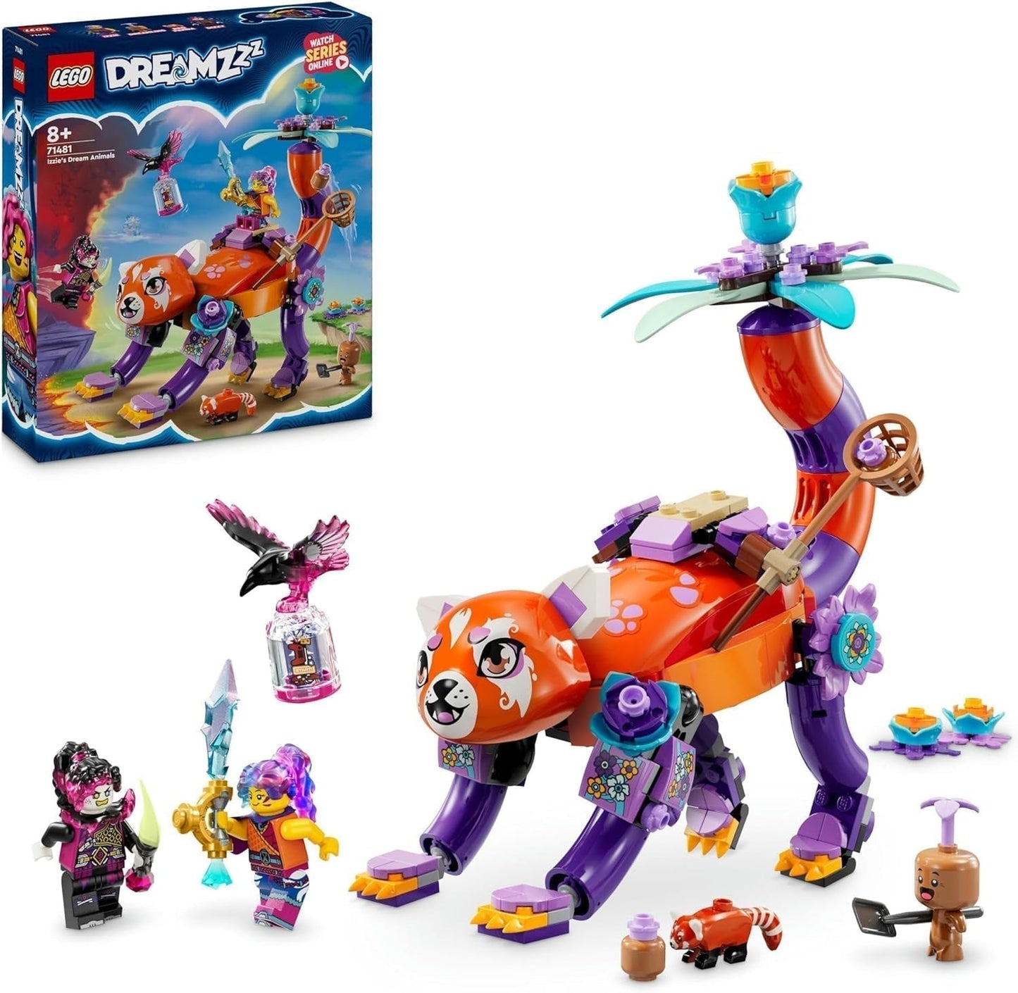 LEGO Dreamzzz 3-i-1 Izzies drömdjur, magiskt ägg med yrande och yrande minifigurer och djurfigurer, fantasilekset, present till flickor och pojkar 8 år gamla 71481 Byggset Besuche den LEGO-Store Standardtitel