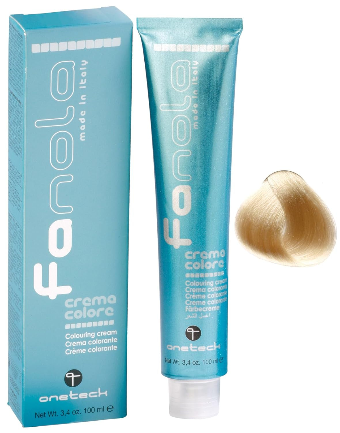 Fanola crema colore Färgkräm 7,0 Blond, 100 ml Hårfärgning Naty Shop 10,00 Blond Platina Intensiv