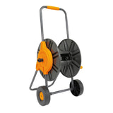 Amig - Slangupprullare | för 1/2" slangar | max. 60 m rullad | med vev för enkel lindning | polypropen | orange och grå