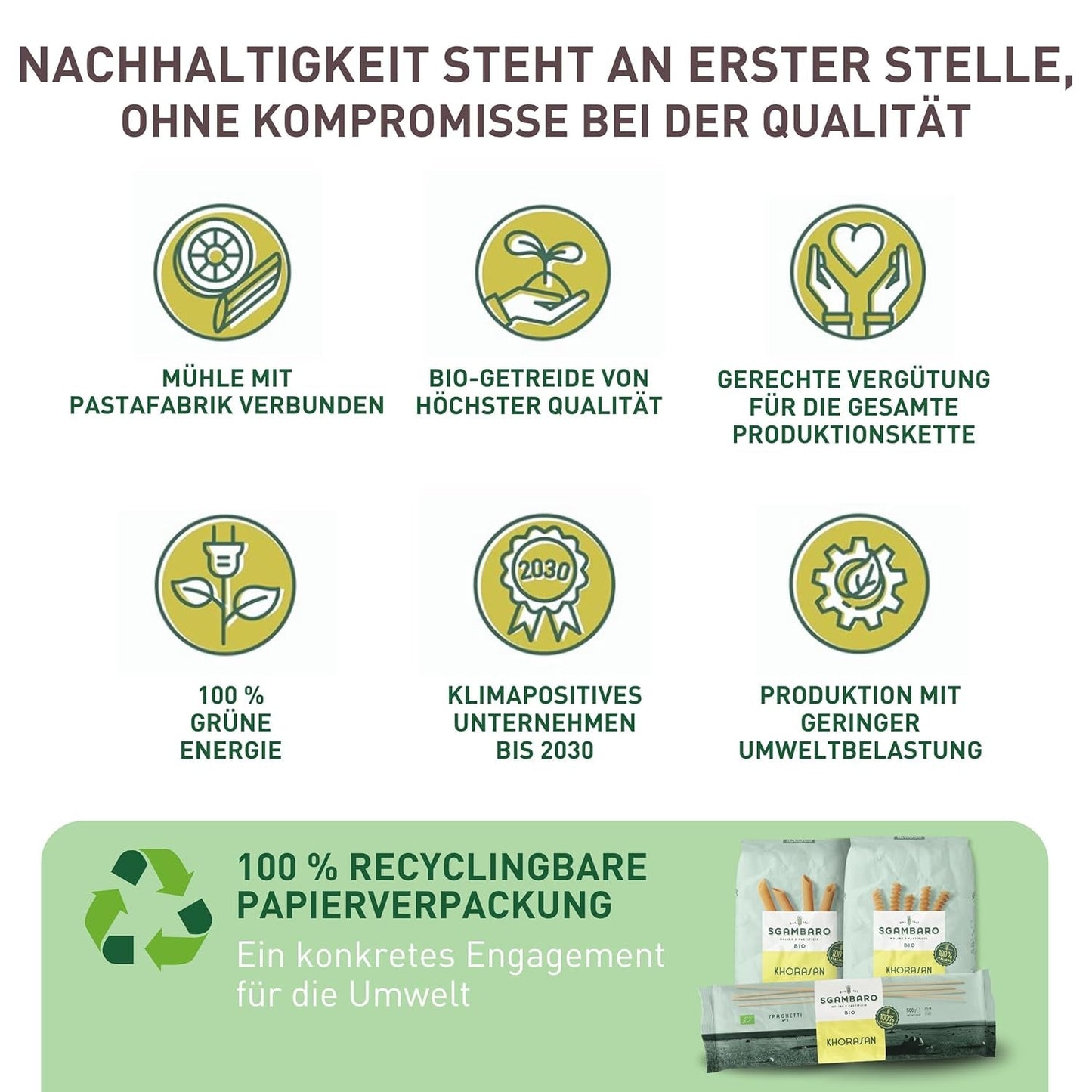 Ekologisk Penne Rigate Pasta N.91 - 500g från Khorasan Wheat - Urgammalt vete, rikt på protein, 100% odlat i Italien - Mångsidig i köket och rikt på näringsämnen