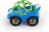 Bright Starts Oball Rattle Toy Bilmotoraktivitetsleksak för spädbarn och småbarn från 3 månader 1 Styck Slumpmässig färg Blå eller Röd Babyleksaker Naty Shop