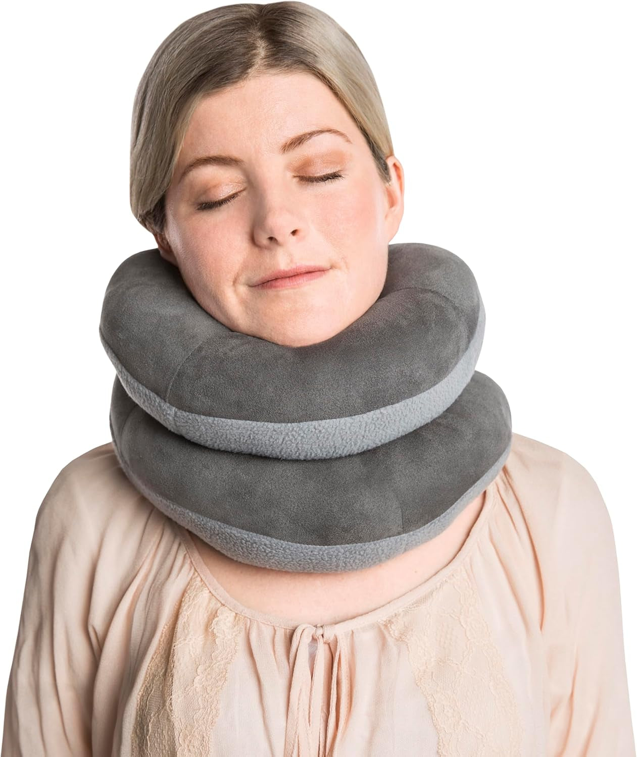 Deluxe Wrap-N-Rest-kudde, mörkgrå/ljusgrå