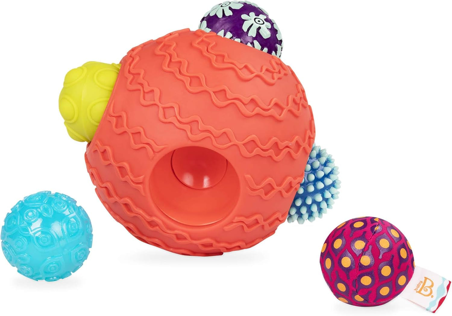 B. toys Baby Toy Baby Toy Motor Skill Toy with Light - Babyleksak för nyfödda, flickor och pojkar från 0 månader, PVC-fri Bebe Naty Shop Toys 6 Balls