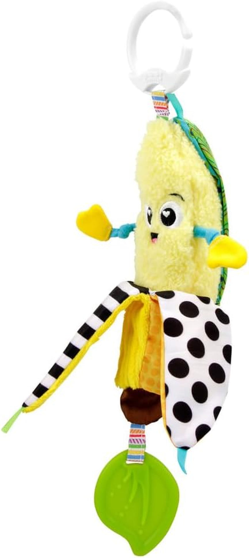 LAMAZE Bea the Banana, Clip on barnvagn och barnvagn Newborn Toy, Baby Sensory Toy med färger och ljud, utvecklingsleksak för pojkar och flickor 0-24 månader, Yellow Baby Toys Naty Shop