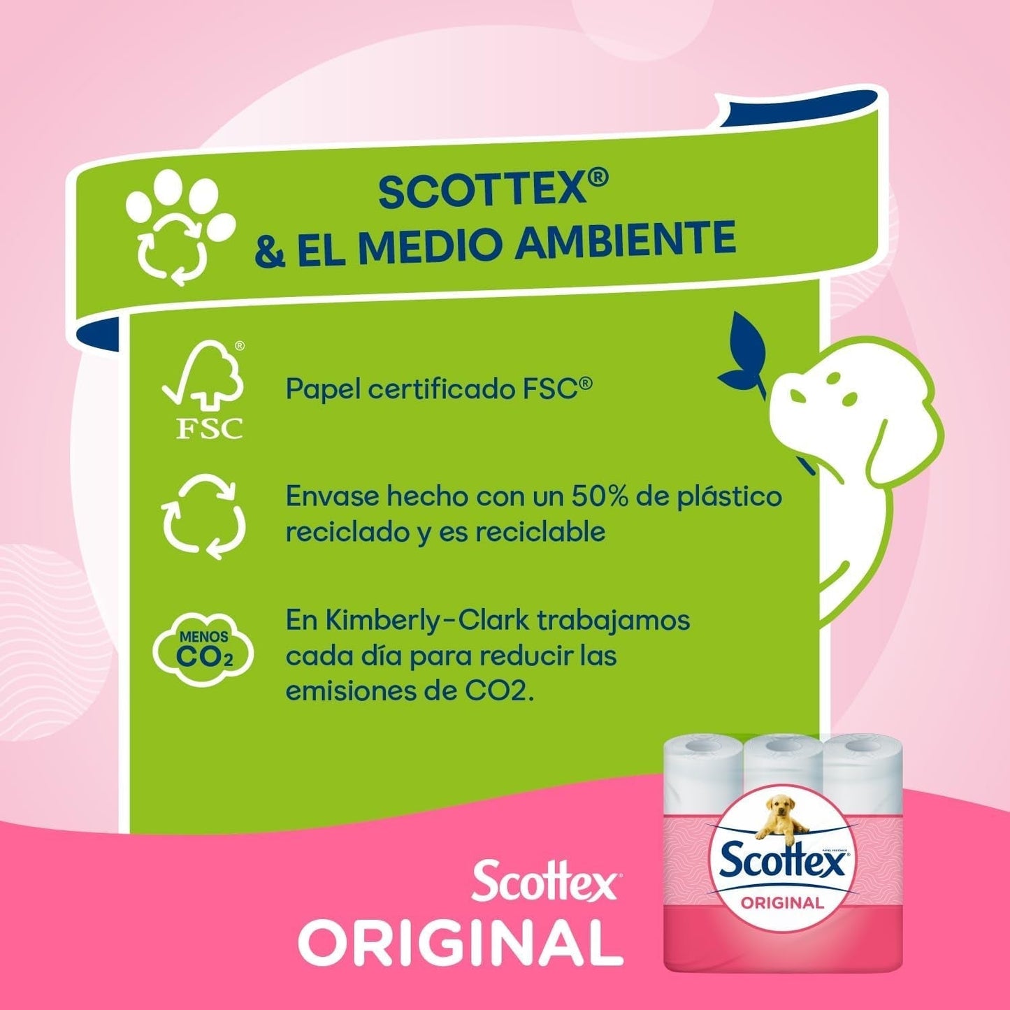 Toalettpapper Original, 128 vita rullar