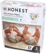 – Miljövänliga och högkvalitativa engångsblöjor, Pandas, storlek 3 (7,3–12,7 kg), 27 st.