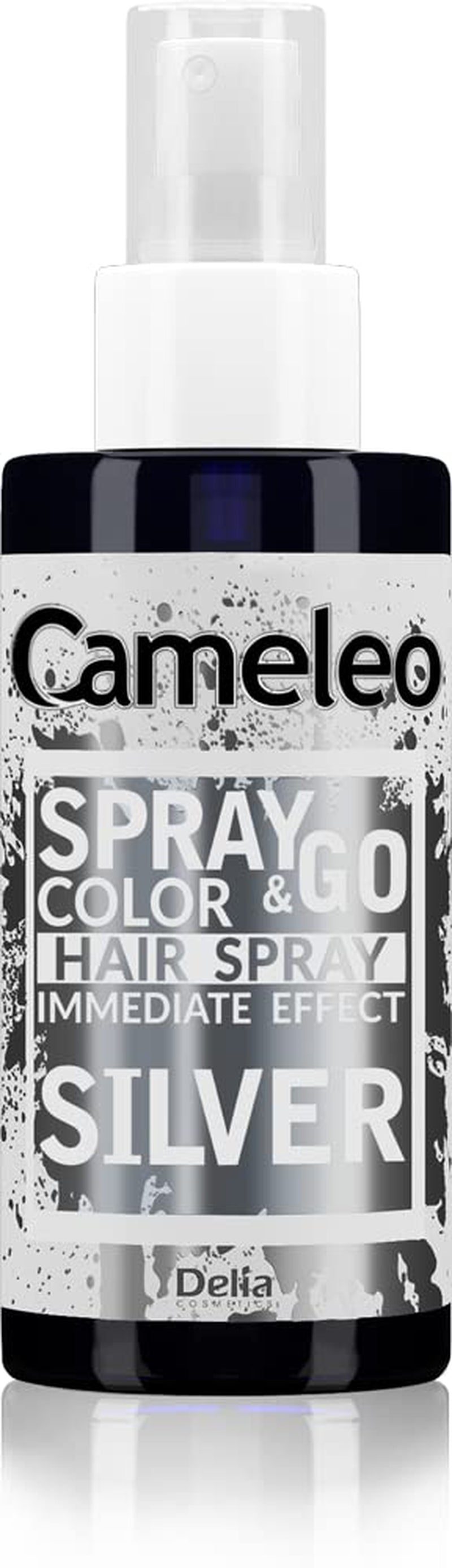 Cameleo - Spray & Go - hårfärgningsspray - lila - för blont, platinablont och grått hår - spraya helt enkelt och gå - semipermanent - omedelbart resultat - karnevalshårfärgningsspray - 150 ml Naty Shop silver hårfärgningsmedel 150 Ml (1 förpackning)