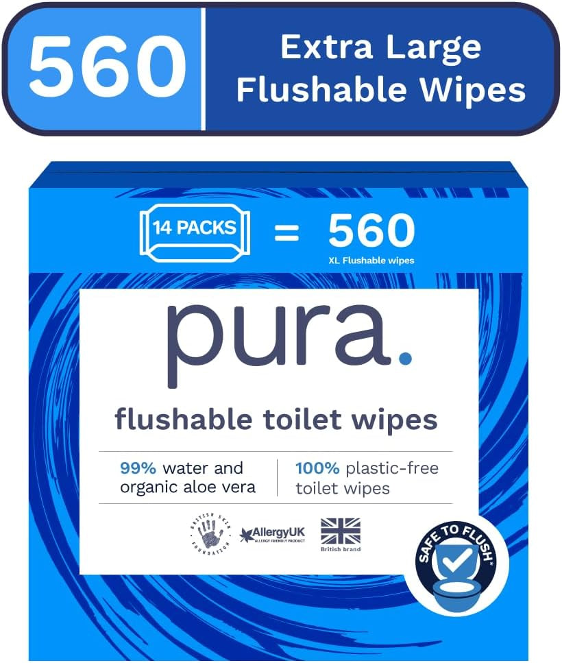 Miljövänliga våtservetter för engångsbruk 560 våtservetter (14 x 40 våtservetter) Månadsförpackning 100 % plastfri 99 % vattenkänslig vård våtservetter Fin att spola Certifierad biologiskt nedbrytbar vegan