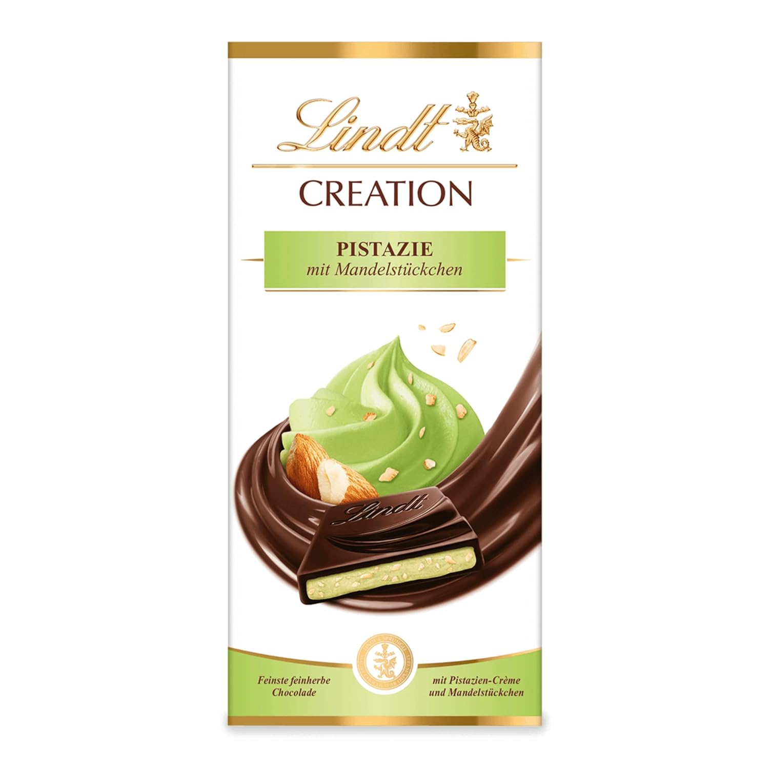 Lindt Creation Hazelnut De Luxe Bar - Mörk choklad med knapriga hasselnötter i en krämig fyllning