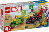LEGO Marvel Action Kul Med Spin Och Elektro I Sin Dino Speedsters, Byggbar Superhjältebil För Pojkar Och Flickor Från 4 År, Hjälteset Med Leksaksbil, Spidey Och Hans Super Vänner 11198 Byggset Beuche den LEGO-Store
