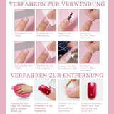 360st Gradient Ballerina False Nails Set, Rosa Vit Gradient Limmade konstgjorda naglar med 2st Nail Oil Pens, Ombre Medium Fake Nails for Women DIY