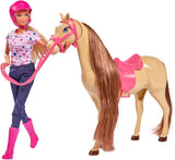 Simba 105730939 - Steffi Love Ridoutfit 2 hästar Helledad modedocka 29 cm för barn från 3 år