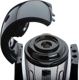 Cloer 6980 Vakuum Standmixer / 800 Watt / 21 000 U/Min. / Inkl. Vorratsbehälter/Vakuumventil/Automatikprogram/Eis-Crush-Funktion/Reinigungsfunktion/Schwarz, 1500 Milliliters Kitchen Naty Shop