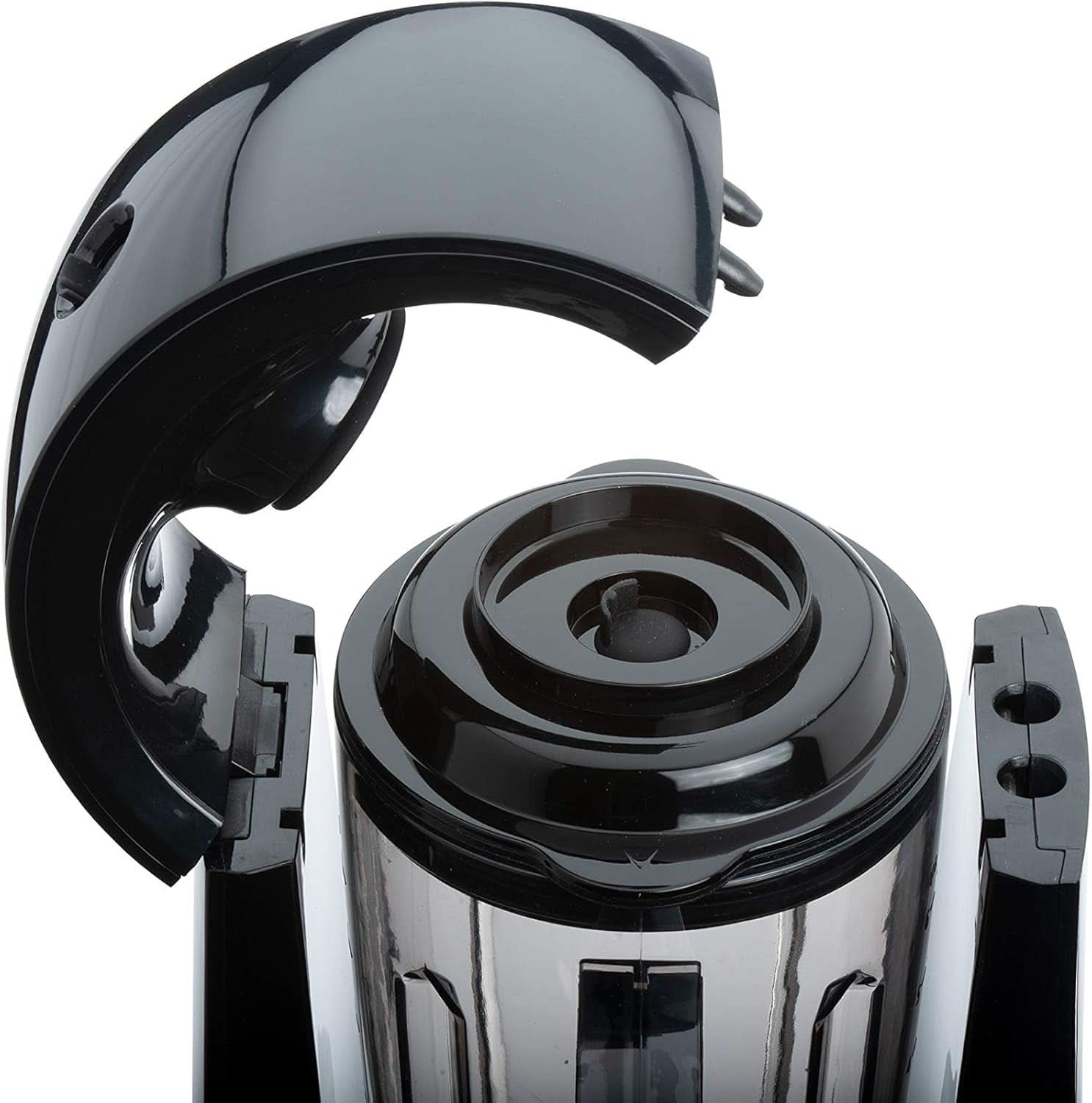 Cloer 6980 Vakuum Standmixer / 800 Watt / 21 000 U/Min. / Inkl. Vorratsbehälter/Vakuumventil/Automatikprogram/Eis-Crush-Funktion/Reinigungsfunktion/Schwarz, 1500 Milliliters Kitchen Naty Shop