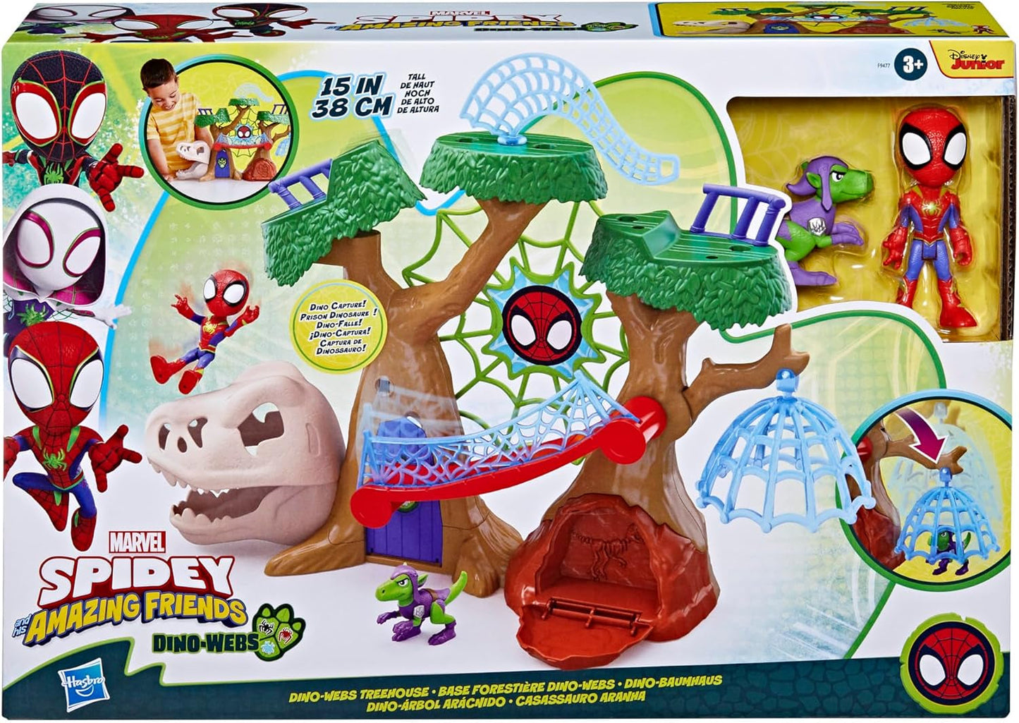Marvel Spidey och hans supervänner Dino Treehouse Superhjälte Playset Actionfigurer Naty Shop