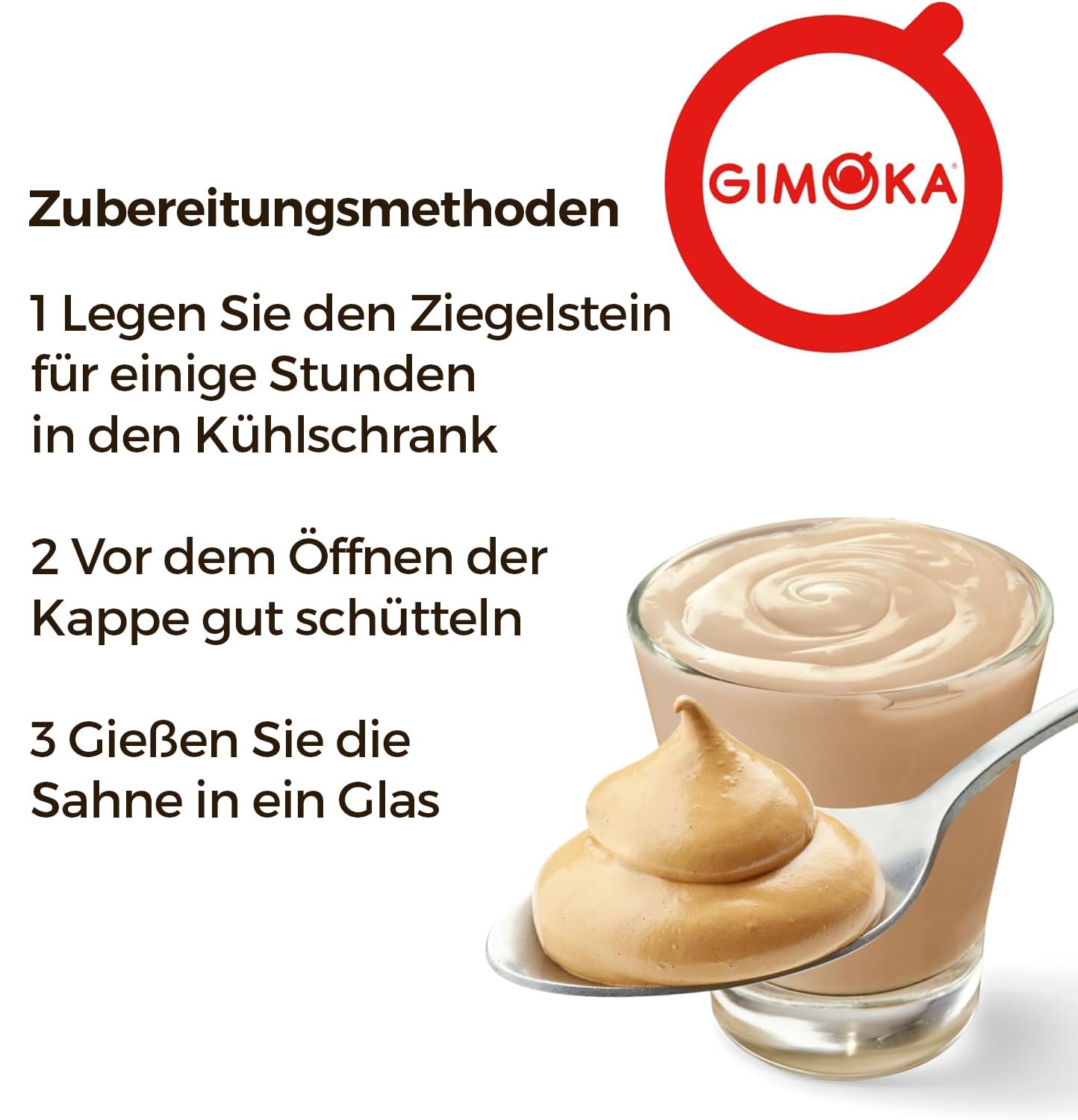 Gimoka Caffe Latte Cream Laktosfri Glutenfri Inga konserveringsmedel