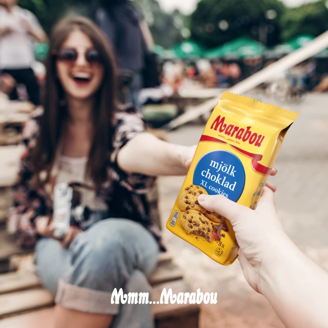 Daim Cookies Marabou Daim XL 10x184 g - Krispiga Daimbitar i en läcker kaka