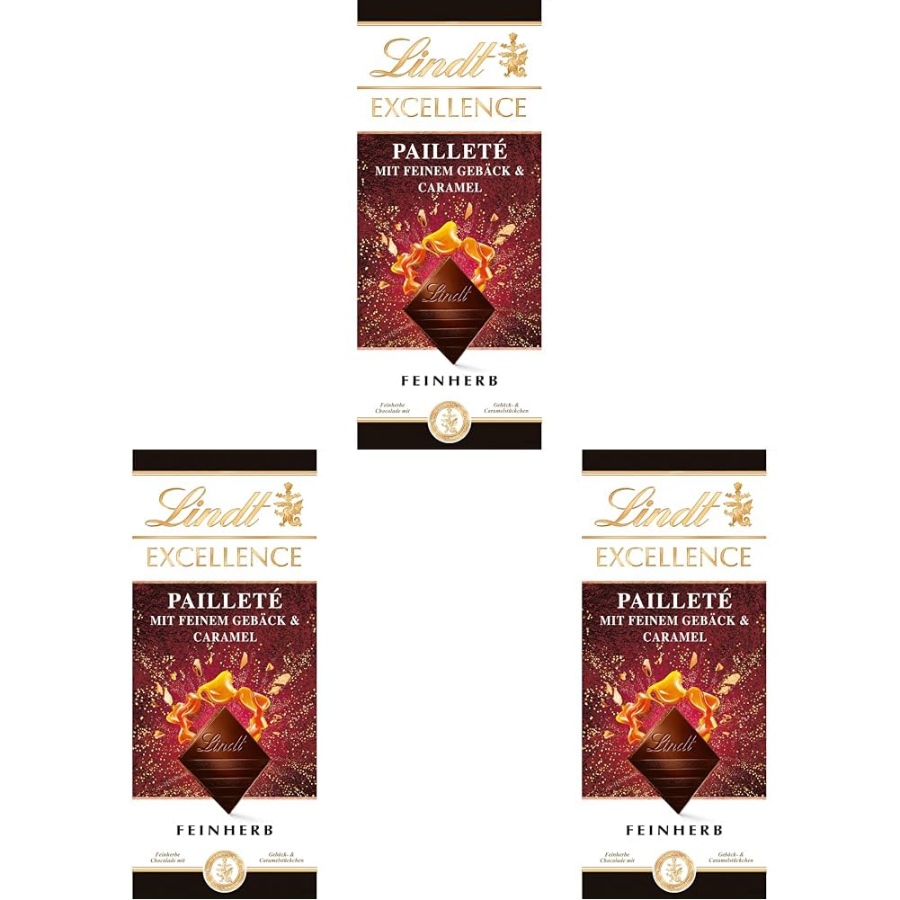 Lindt EXCELLENCE degbitar med paljetter och kola - fin mörk choklad med intensiv kakaosmak