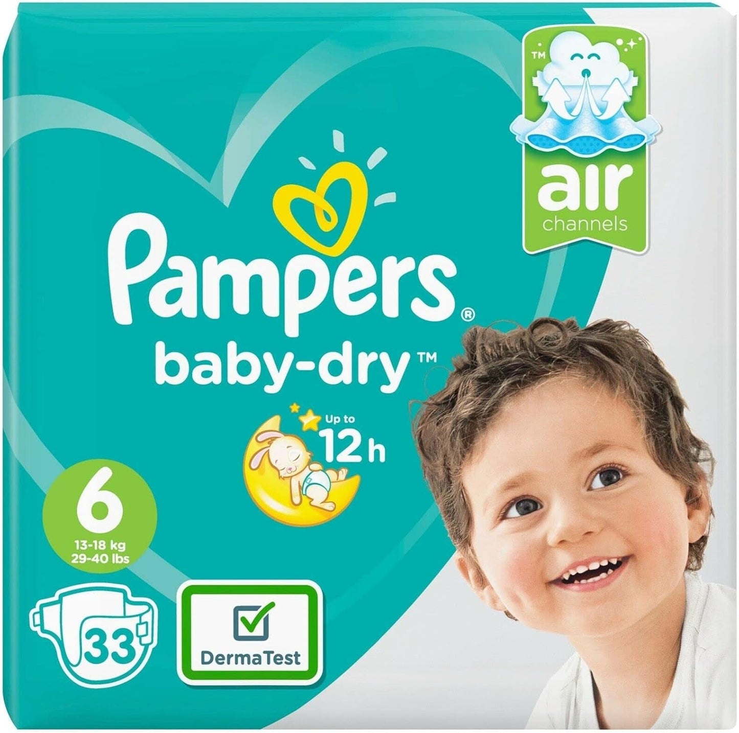 Blöjor Pampers 81657566 Baby-Dry Byxor, vit