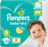 Blöjor Pampers 81657566 Baby-Dry Byxor, vit