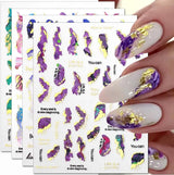 6 färger marmor nagelklistermärken bronzer silver självhäftande klistermärken bloom marmor nagel klistermärken 3D marmor nagel klistermärken design tillbehör nagel konst klistermärken nagel klistermärken set nagel folie