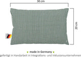 Gözze - Örtdoftande kudde, 200 G örtblandningsfyllning, 100 % bomullsöverdrag, 30 X 20 Cm - Plädgrön Naty Shop Standardkuddar