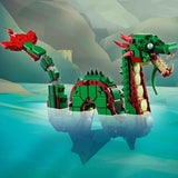 LEGO Creator 3In1 Green Dragon - Leksak - Förvandlas till en havsorm eller fenix - Djurbyggande leksak för barn - Present till pojkar och flickor från 9 år 31161 Byggset Besuche den LEGO-Store