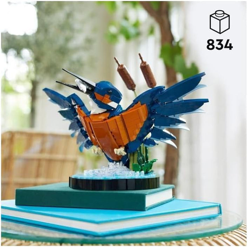LEGO Icons Kingfisher modellbyggsats för vuxna, fågelfigur för vardagsrum eller kontor, hem- och kontorsdekorationer, present till fågelälskare och ornitologer, kvinnor och män 10331 byggset Besuche den LEGO-Store