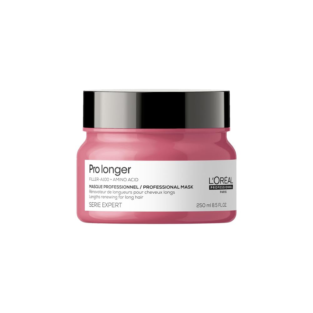 L'Oréal Professionnel hårstärkande mask för långt och tunt hår med filler A-100 och aminosyror, Series Expert, Pro Longer Mask Hårmask Naty Shop 250 Ml (1 förpackning)