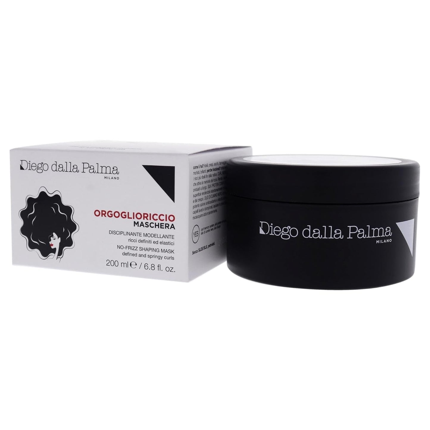 Orgoglioriccio Mask 200ml statlig design Hårmask Naty Shop