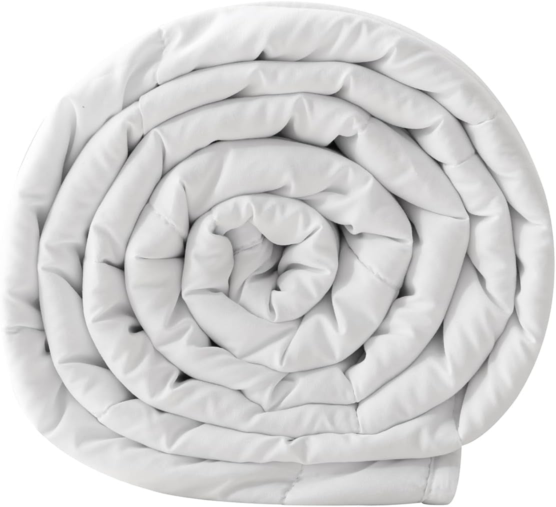 Good Nite Dubbeltäcke, 4,5 Tog, Sommartäcke, Dubbeltäcke, Vit, Quilt, Polyester, Mjukt och lätt och maskintvättbart med hörnband (Dubbelsäng 200 X 200 Cm) Täcken och täcken Naty Shop 4,5 Tog Dubbel 200-200Cm