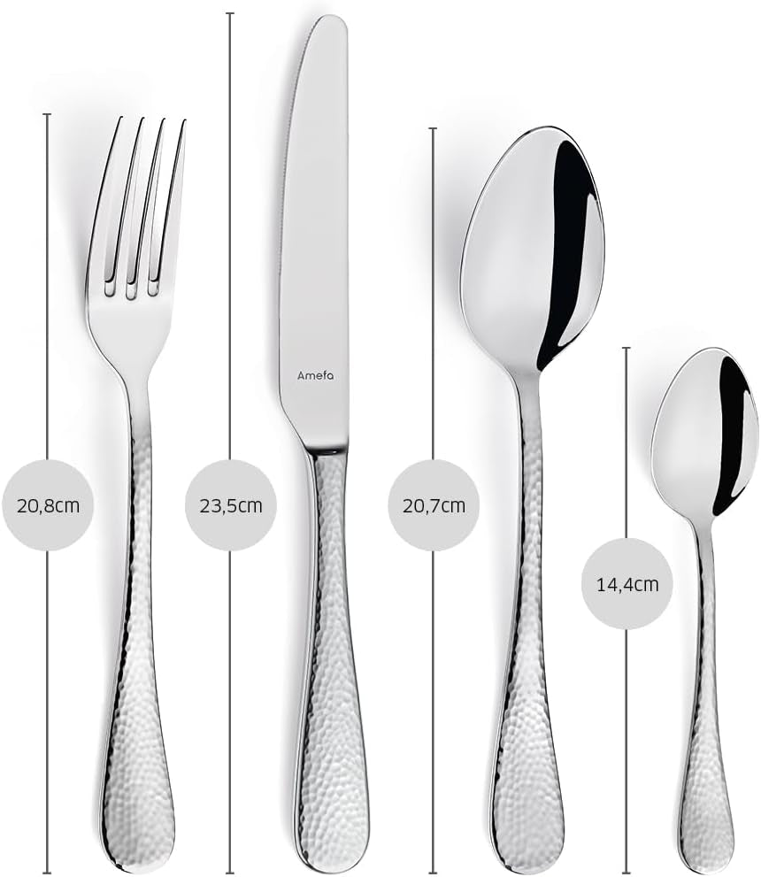 Amefa Sierra bestickset 6 personer | 24-delat rostfritt stål 18/10 Kitchen Naty Shop